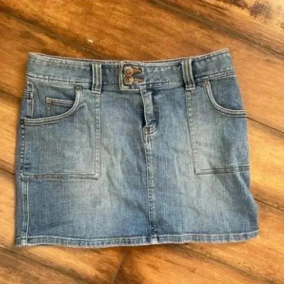 Duck Head Denim Mini-Skirt Size 9 Cowgirl Boho Western Rustic Cowboy Rodeo - Picture 1 of 7